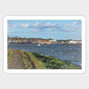 Footpath To Woodbridge Sticker